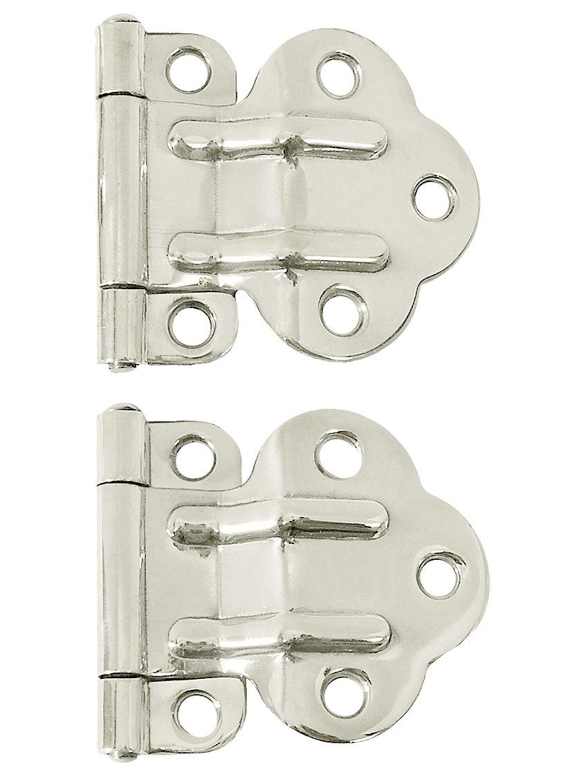 Solid-Brass McDougal Offset Cabinet Hinges - 1 3/4" x 2"
